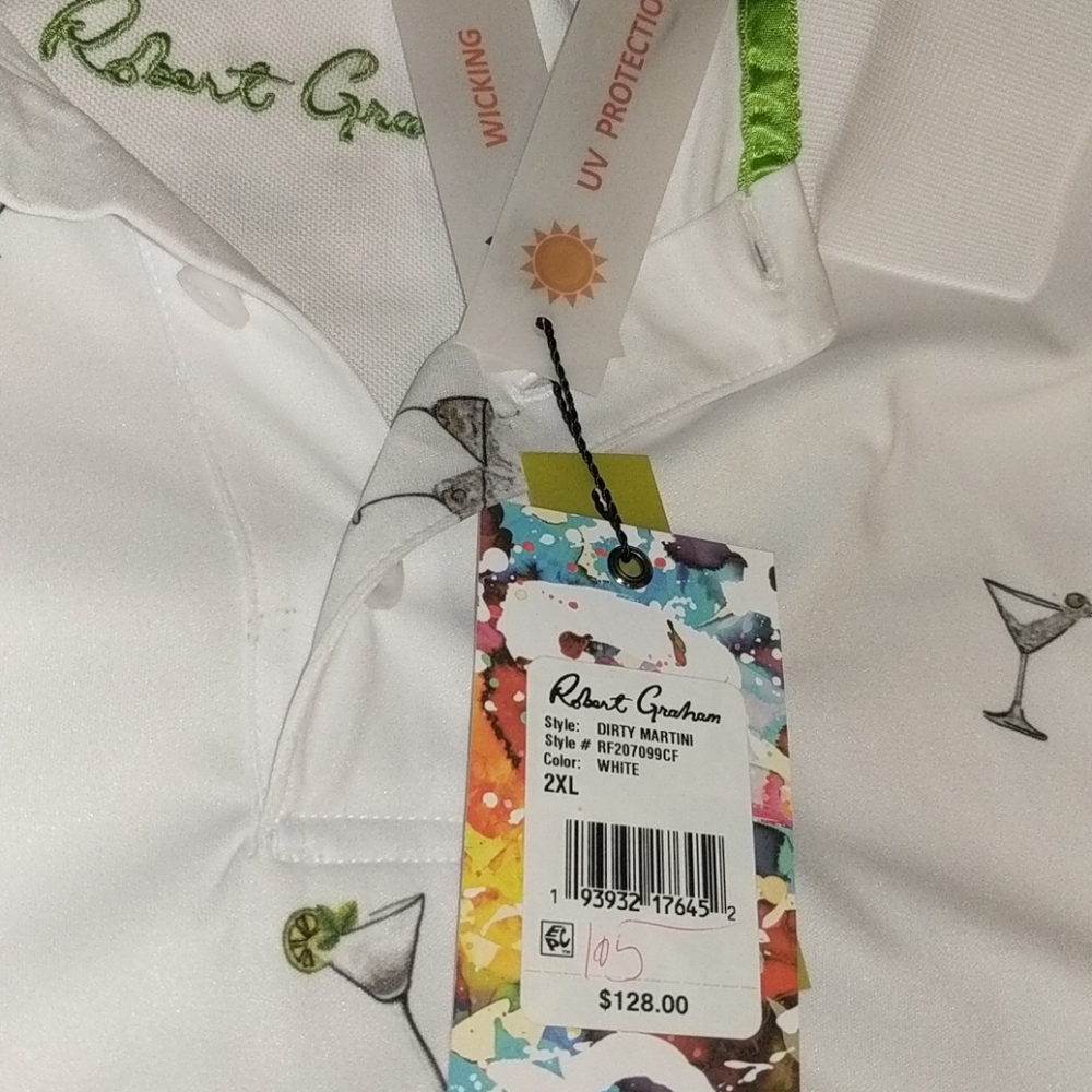 Men's Robert Graham Dirty Martini Polo Shirt - Picture 7 of 10